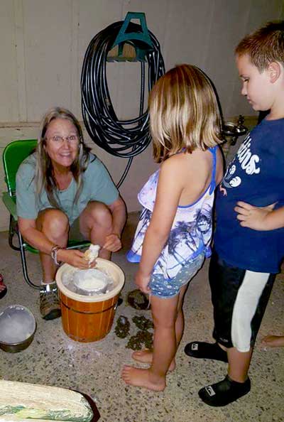 Serving our kids Ice Cream